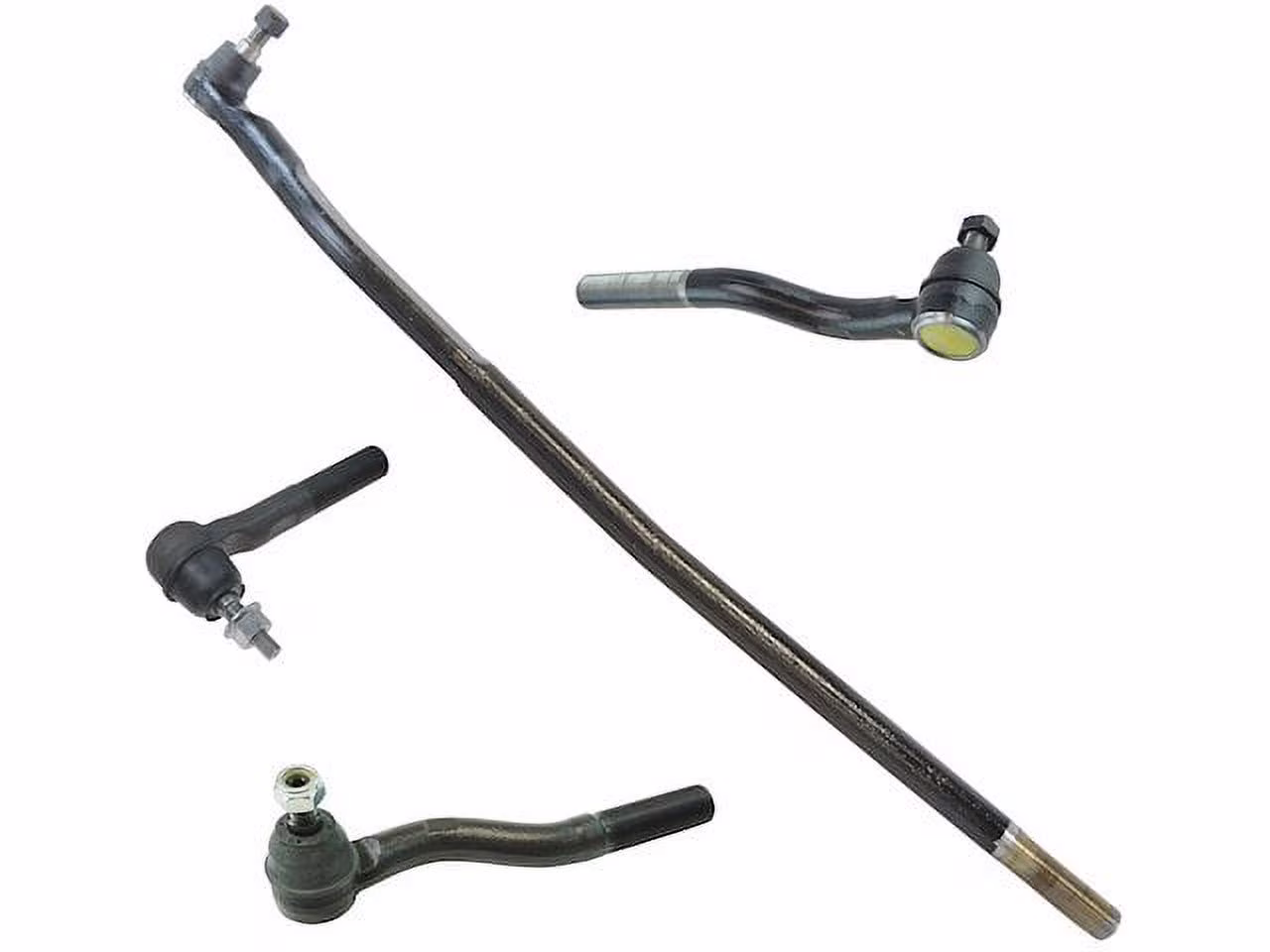 Front Tie Rod End and Drag Link Kit 4 Piece - Compatible with 2007 - 2017 Jeep Wrangler 2008 2009 2010 2011 2012 2013 2014 2015 2016