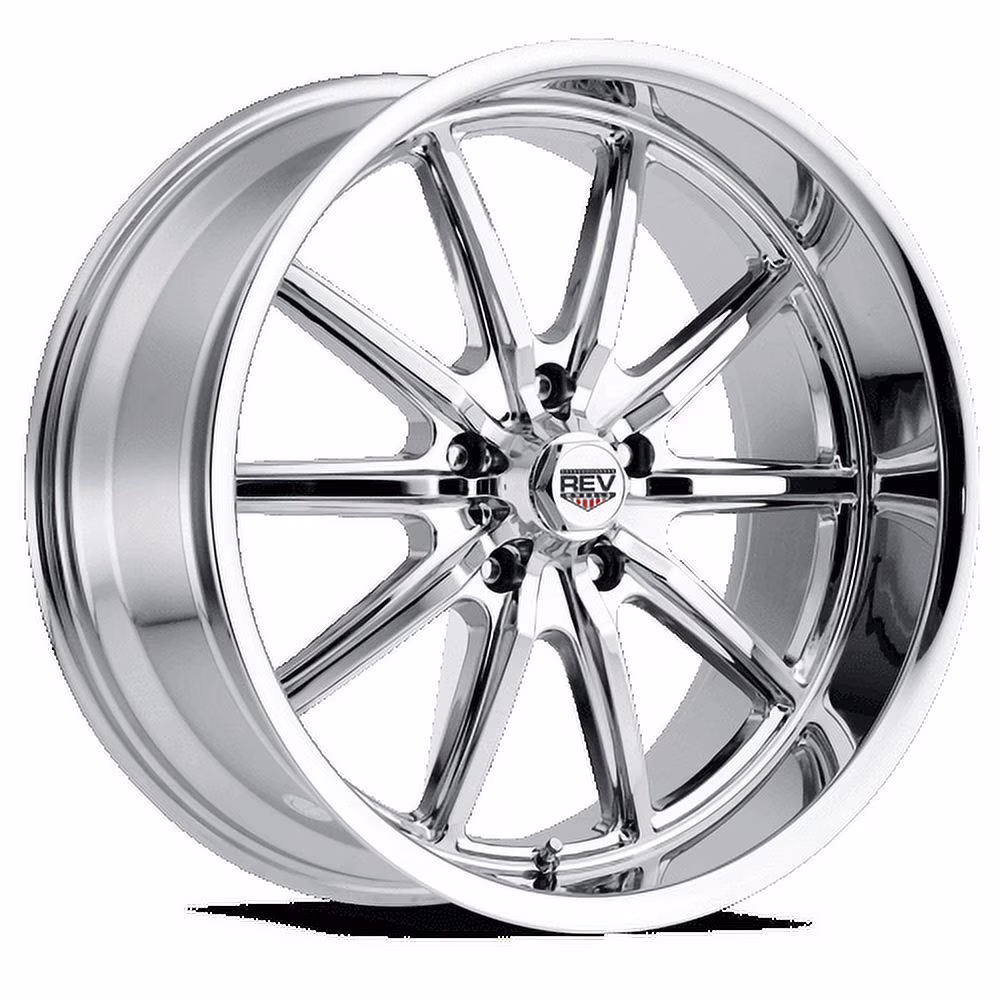REV Wheels 110C-2956100 110 Series- 20x9.5 - 5.25 bs - 5x4.75/5x120.65 - Chrome