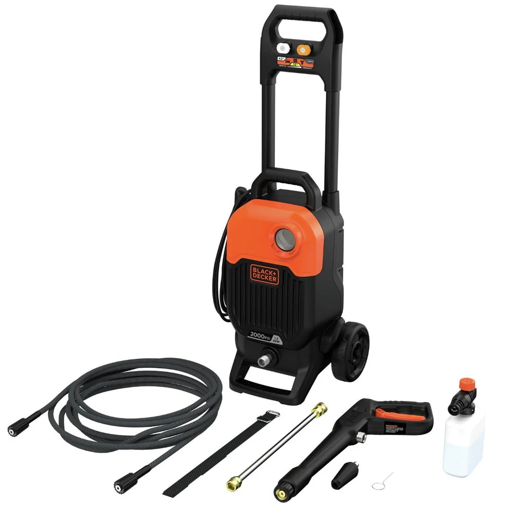 Black & Decker BEPW2000 2000 max PSI 1.2 GPM Corded Cold Water Pressure Washer