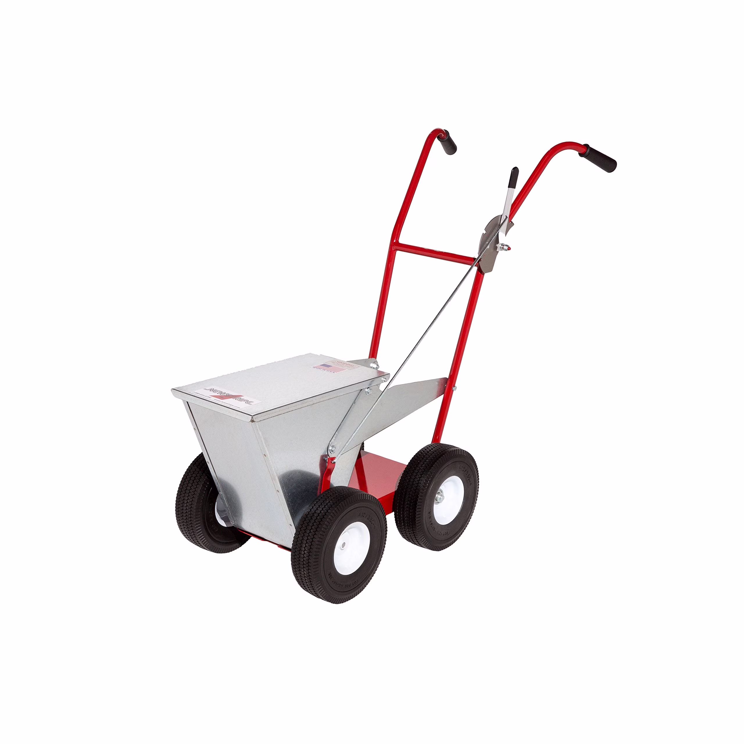 Newstripe NewLiner HD 50 lb Heavy Duty Dry Line Marker (Part #10001744) | Precision 2" or 4" Lines | Galvanized Steel | 10" Pneumatic Tires | For Baseball, Tracks & Events | Made in USA