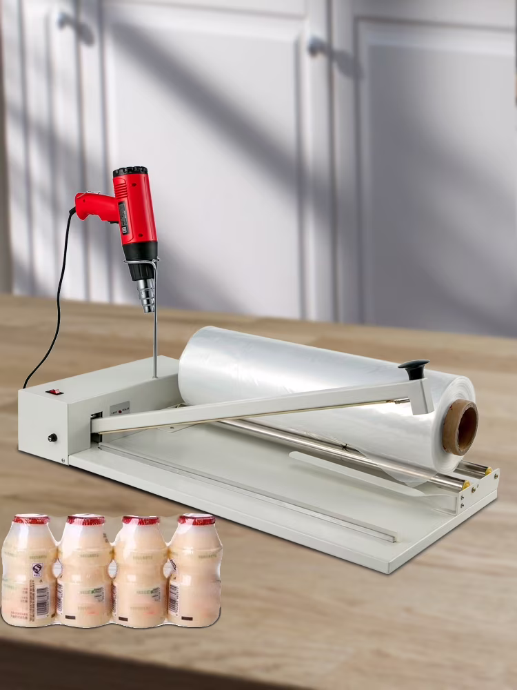 BENTISM Shrink Wrap Machine W/ Heat Gun 18"/45.7CM Sealing Length For Books Toys Food 530W Machine 1800W Heat Gun