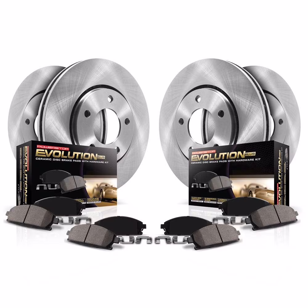 PowerStop Front and Rear Stock Replacement Brake Pad and Rotor Kit Fits: HYUNDAI Select Models KOE8344